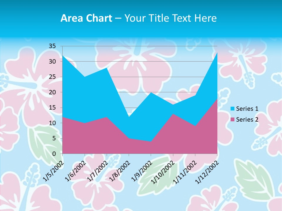 Hibiscus California Tile PowerPoint Template