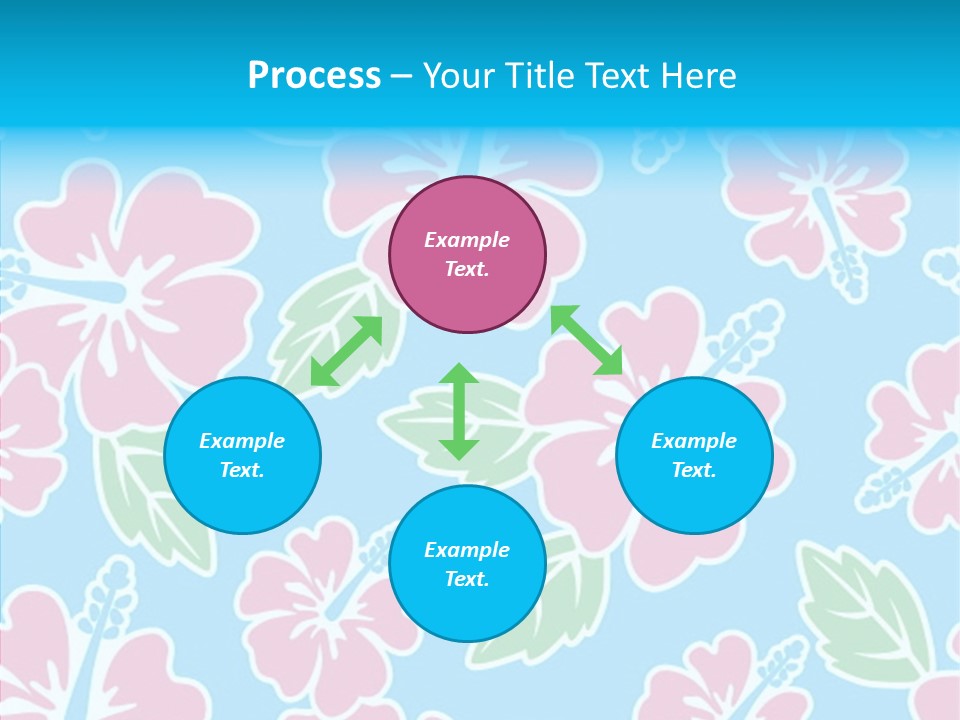 Hibiscus California Tile PowerPoint Template