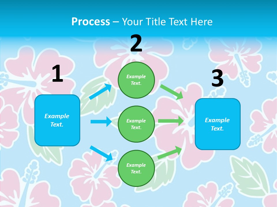 Hibiscus California Tile PowerPoint Template