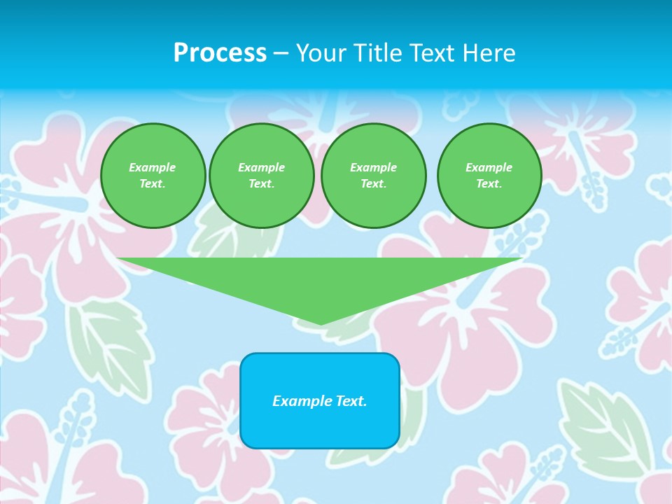 Hibiscus California Tile PowerPoint Template