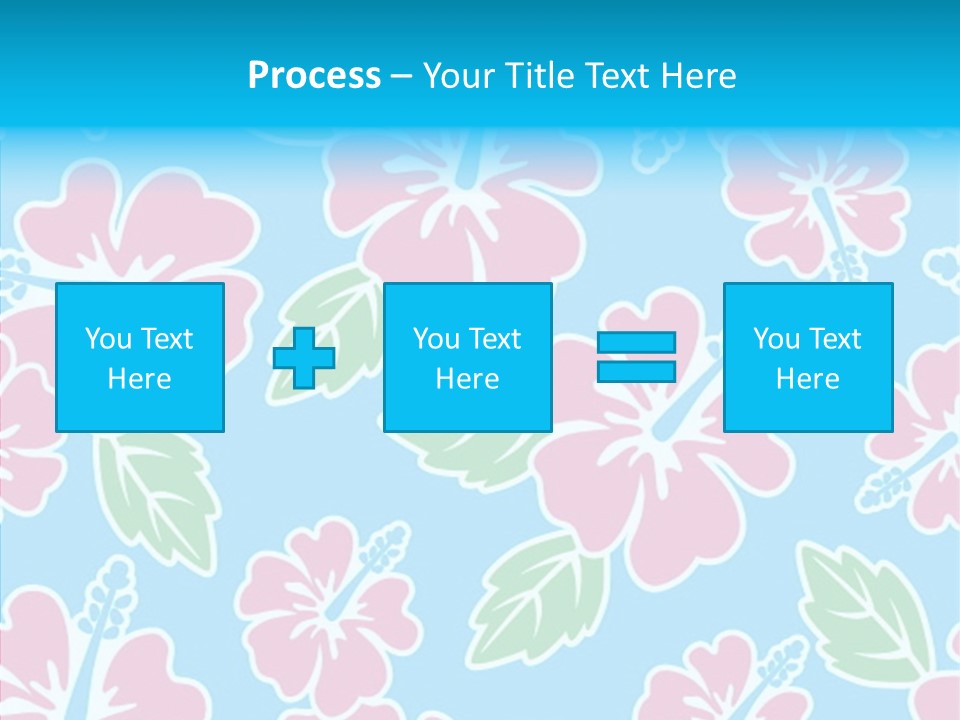 Hibiscus California Tile PowerPoint Template