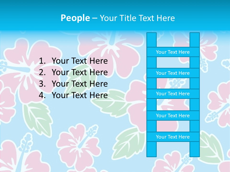 Hibiscus California Tile PowerPoint Template
