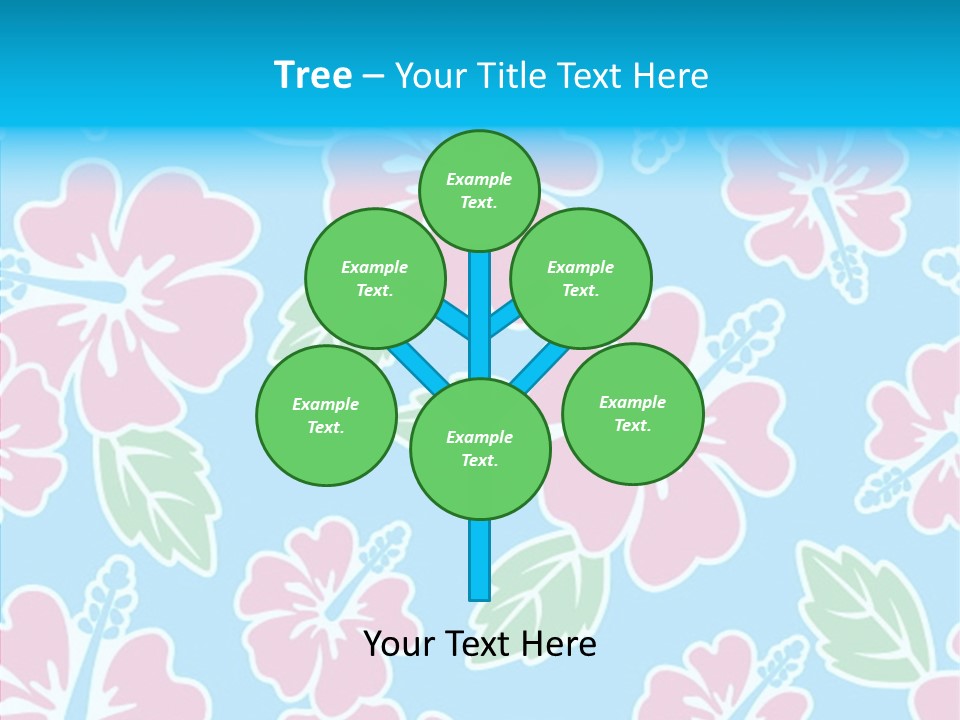 Hibiscus California Tile PowerPoint Template