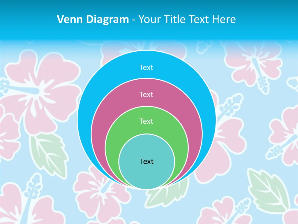 Hibiscus California Tile PowerPoint Template