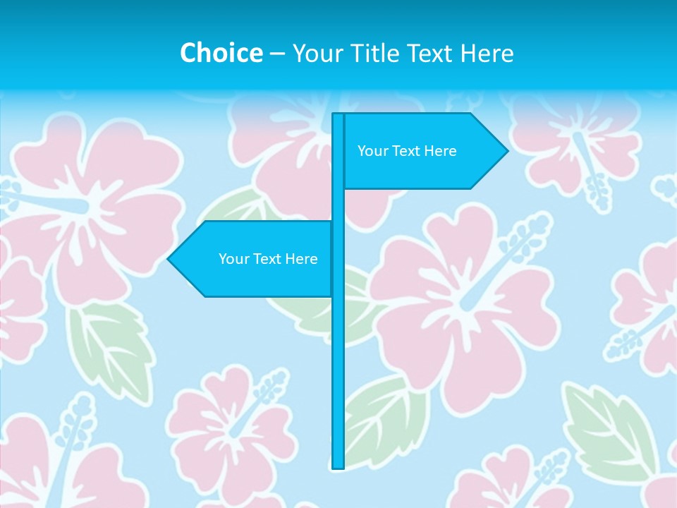 Hibiscus California Tile PowerPoint Template