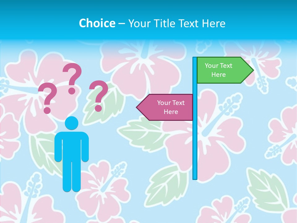 Hibiscus California Tile PowerPoint Template