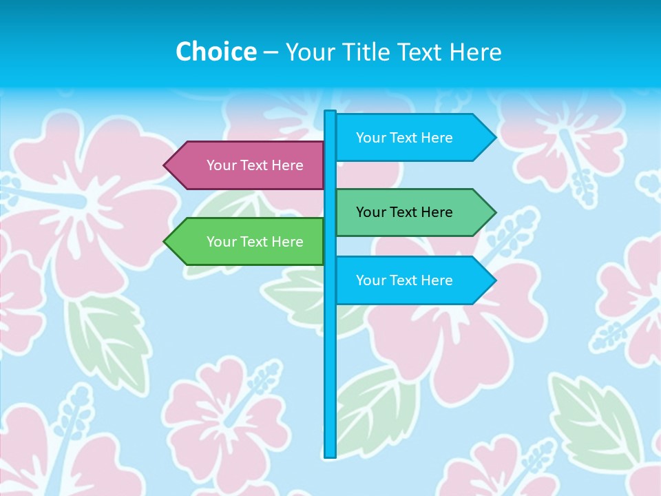Hibiscus California Tile PowerPoint Template