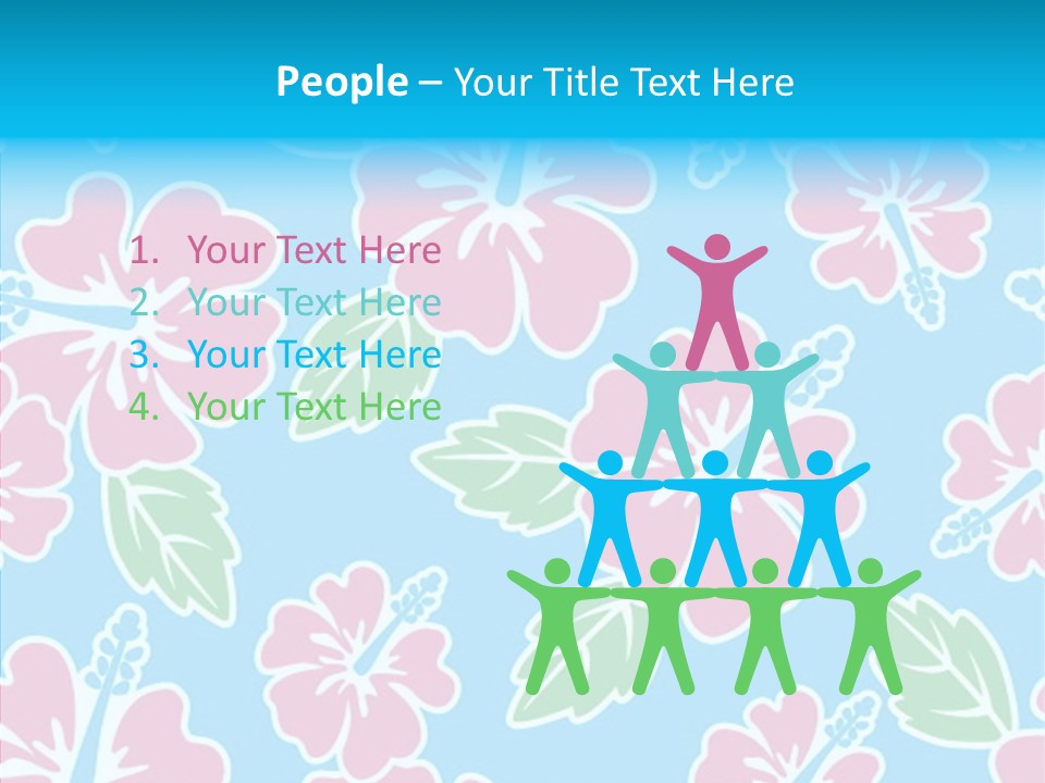 Hibiscus California Tile PowerPoint Template