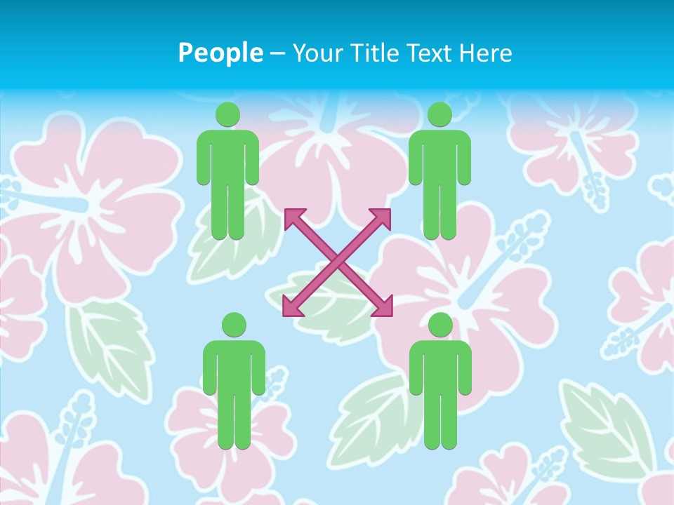 Hibiscus California Tile PowerPoint Template