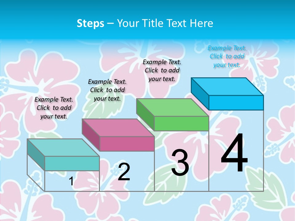 Hibiscus California Tile PowerPoint Template