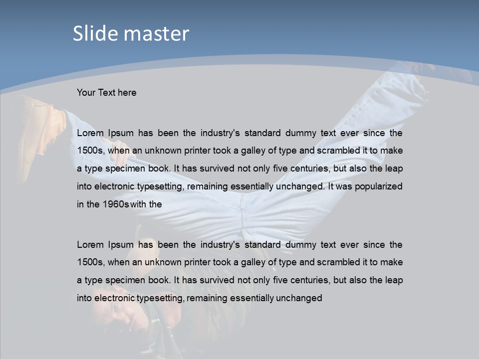 Music Clothing Breakdance PowerPoint Template