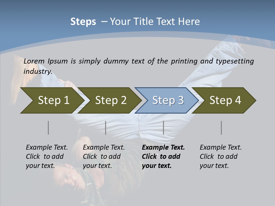 Music Clothing Breakdance PowerPoint Template