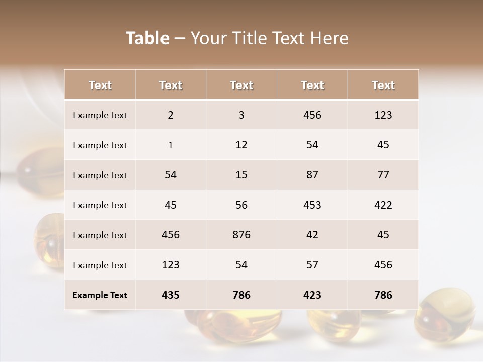 Bottle Drugs Vitamin PowerPoint Template
