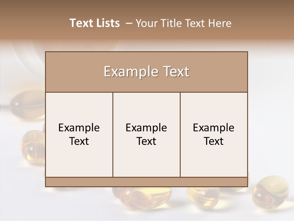 Bottle Drugs Vitamin PowerPoint Template