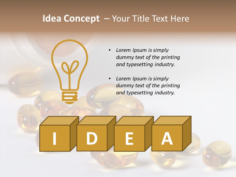 Bottle Drugs Vitamin PowerPoint Template