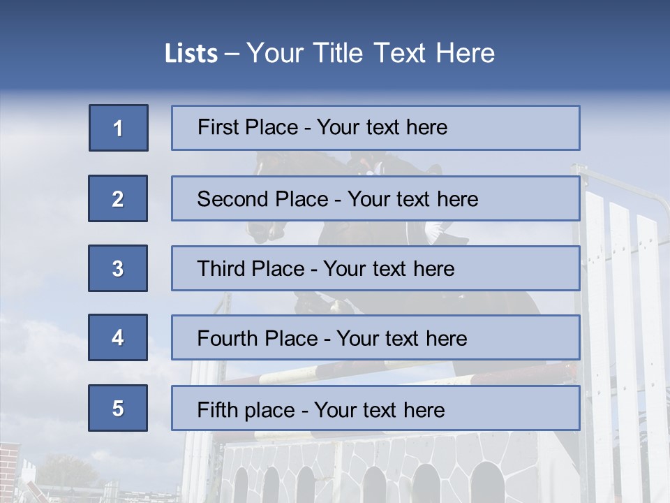 Event Race Obstacle PowerPoint Template