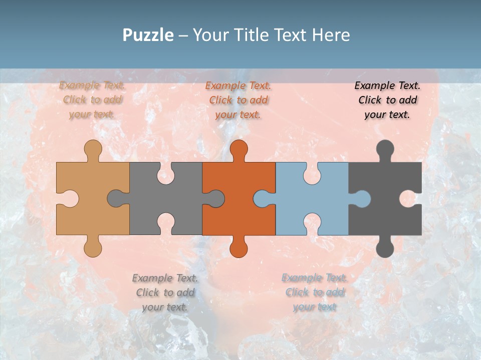 Objects Salmon Cooking PowerPoint Template