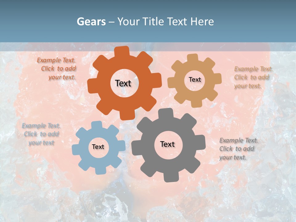 Objects Salmon Cooking PowerPoint Template