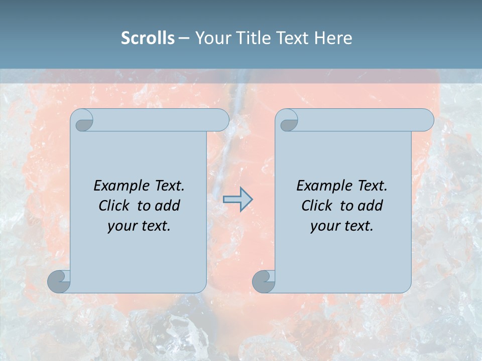 Objects Salmon Cooking PowerPoint Template
