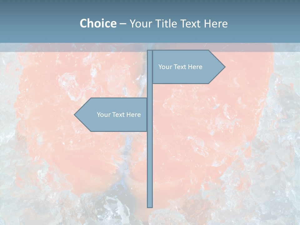 Objects Salmon Cooking PowerPoint Template