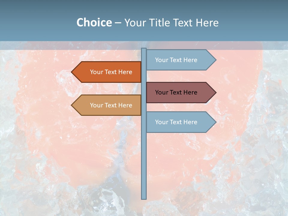 Objects Salmon Cooking PowerPoint Template