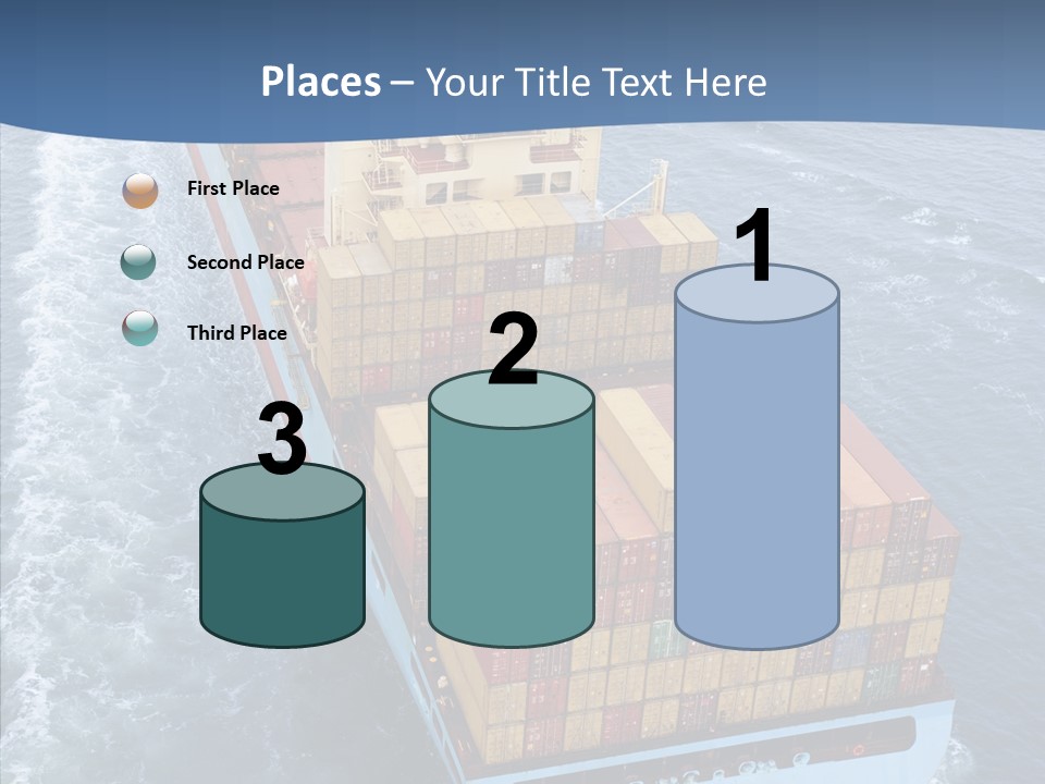 Commercial Haulage Ship PowerPoint Template
