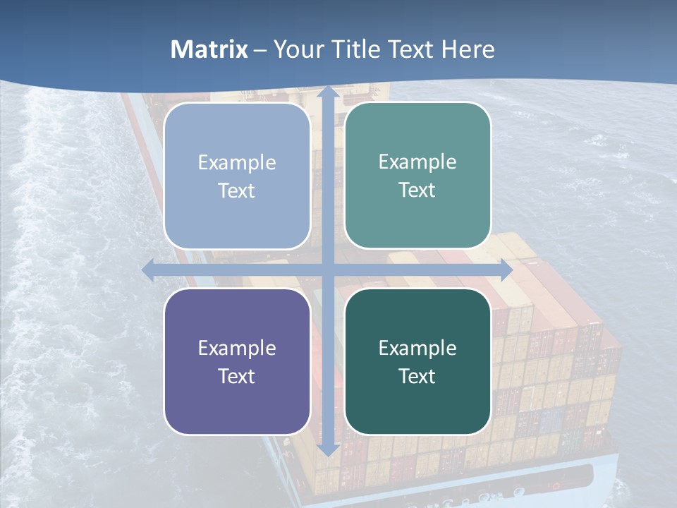 Commercial Haulage Ship PowerPoint Template