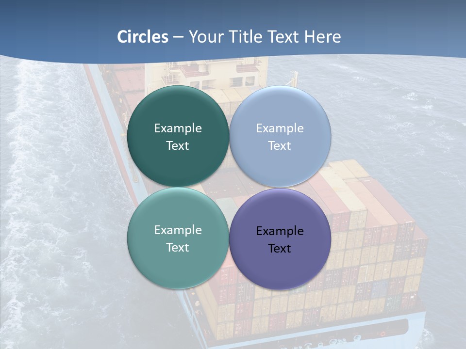 Commercial Haulage Ship PowerPoint Template