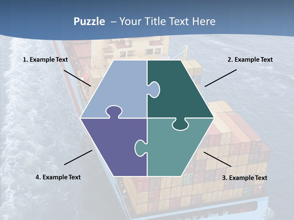 Commercial Haulage Ship PowerPoint Template