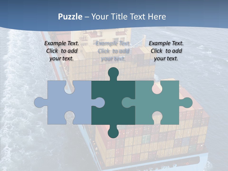 Commercial Haulage Ship PowerPoint Template