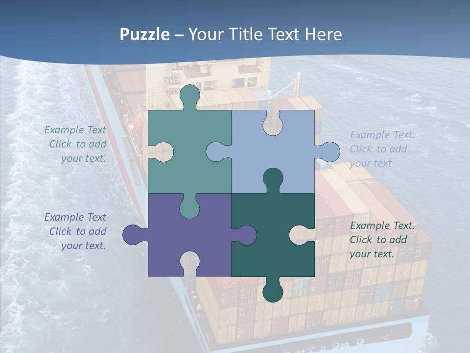 Commercial Haulage Ship PowerPoint Template