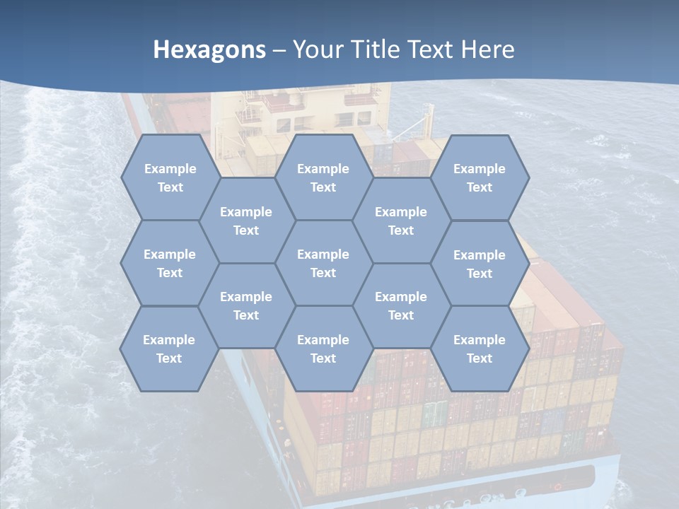 Commercial Haulage Ship PowerPoint Template