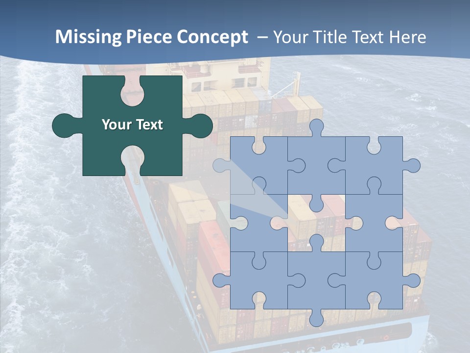 Commercial Haulage Ship PowerPoint Template