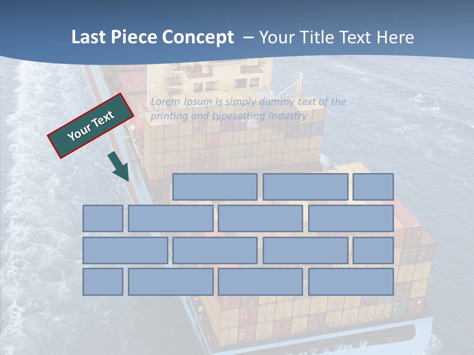 Commercial Haulage Ship PowerPoint Template