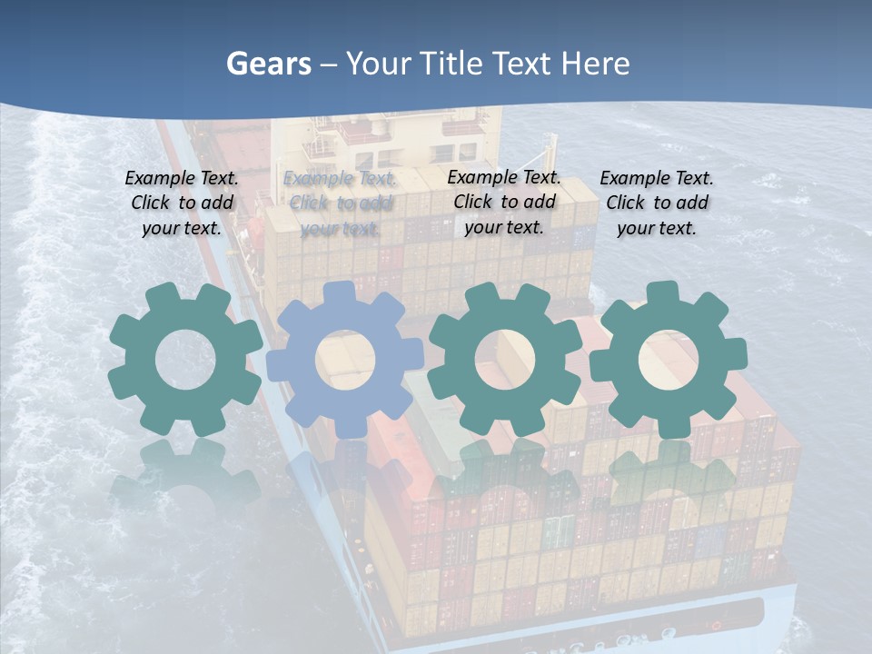 Commercial Haulage Ship PowerPoint Template
