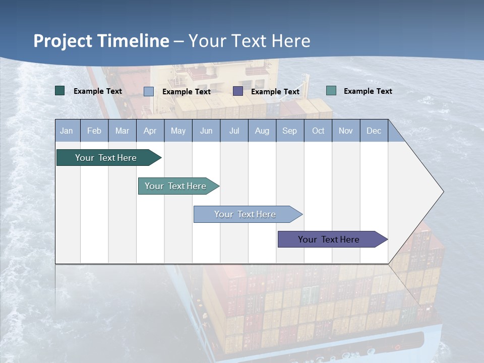Commercial Haulage Ship PowerPoint Template