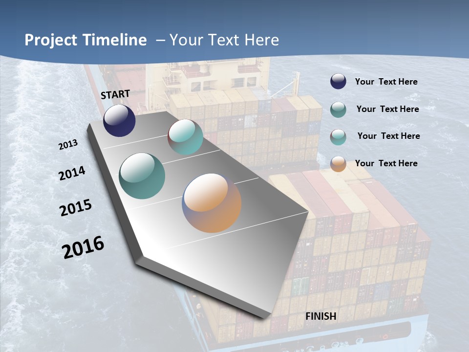 Commercial Haulage Ship PowerPoint Template