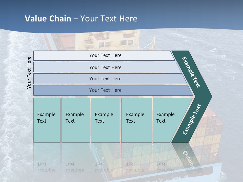 Commercial Haulage Ship PowerPoint Template