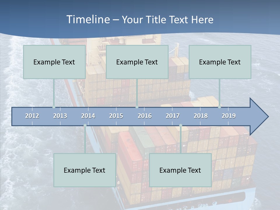 Commercial Haulage Ship PowerPoint Template
