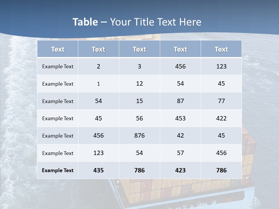 Commercial Haulage Ship PowerPoint Template