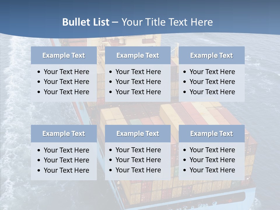Commercial Haulage Ship PowerPoint Template