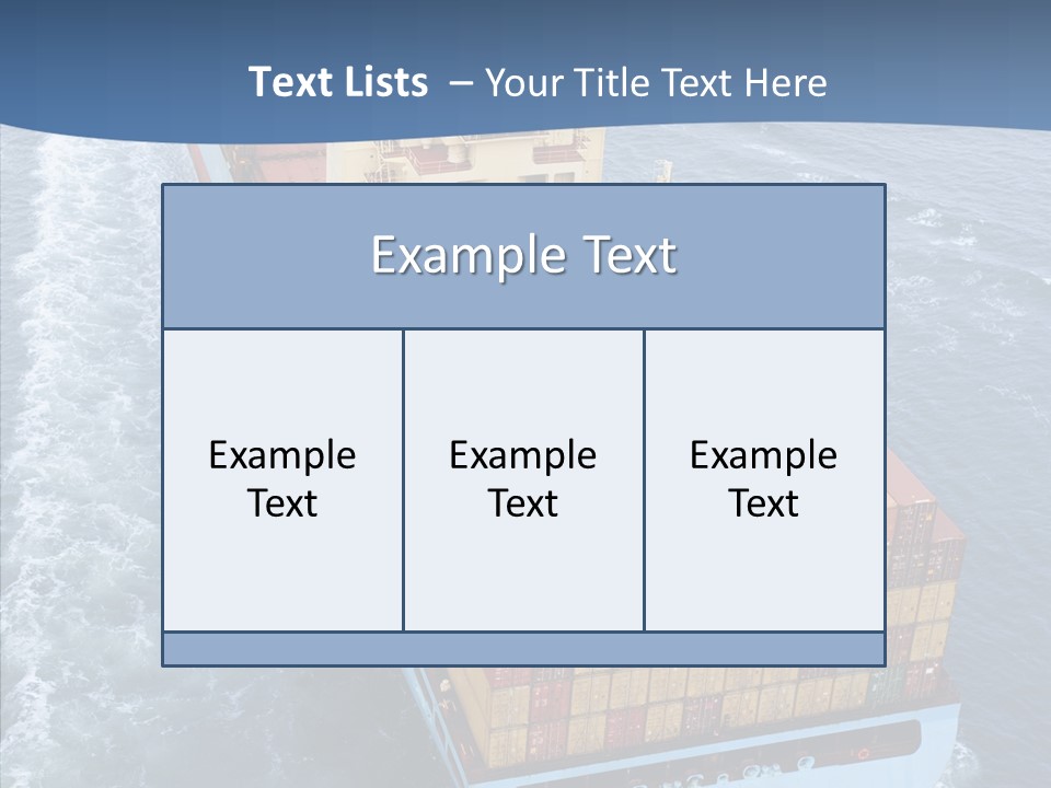 Commercial Haulage Ship PowerPoint Template