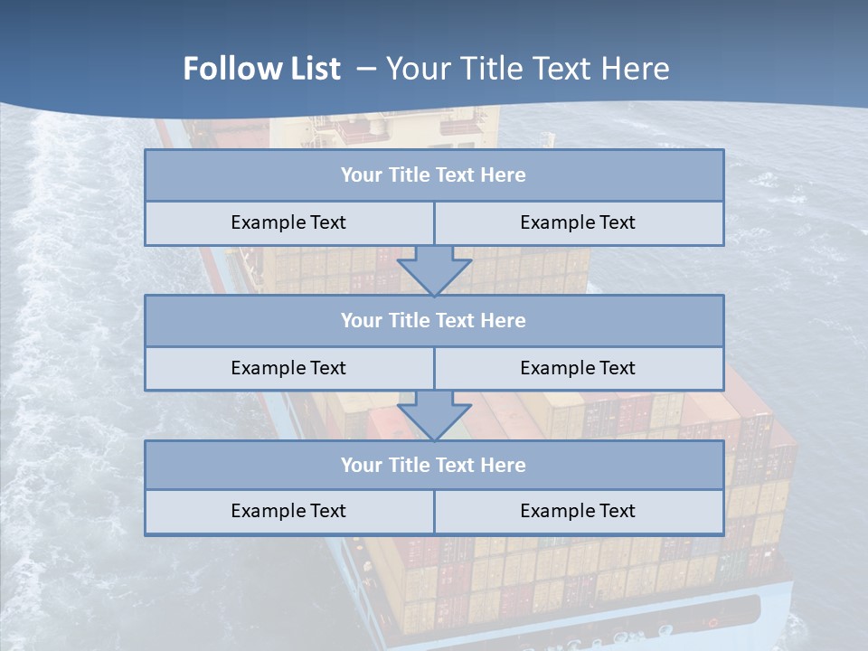 Commercial Haulage Ship PowerPoint Template