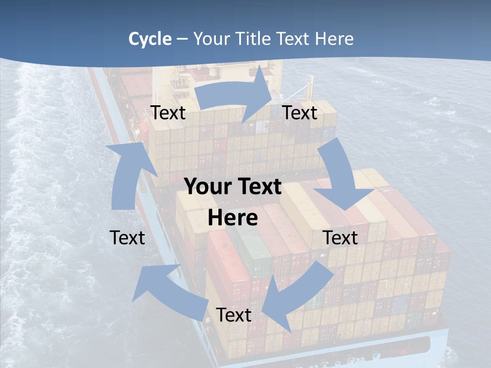 Commercial Haulage Ship PowerPoint Template