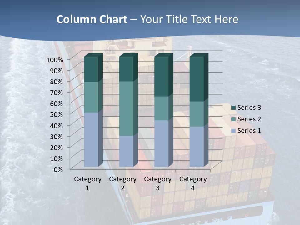 Commercial Haulage Ship PowerPoint Template