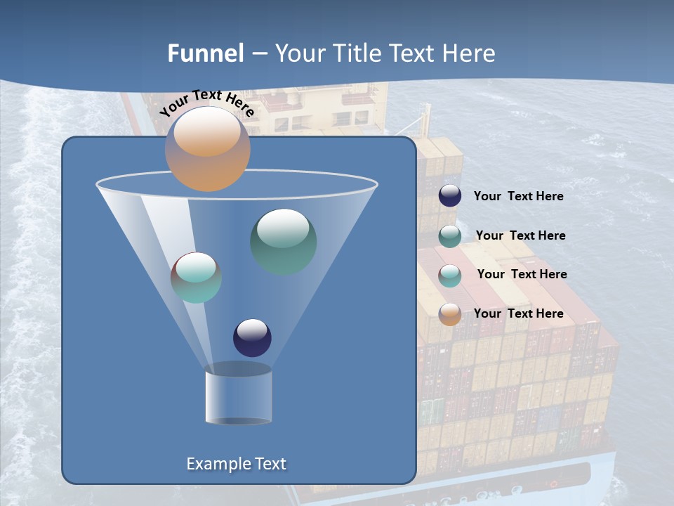 Commercial Haulage Ship PowerPoint Template