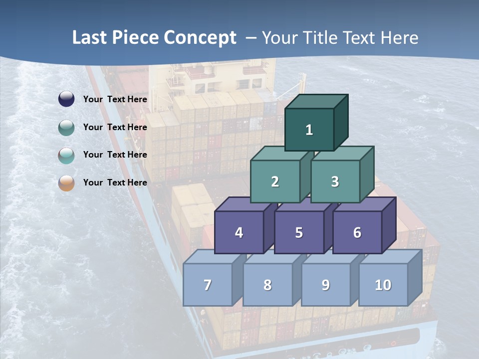 Commercial Haulage Ship PowerPoint Template