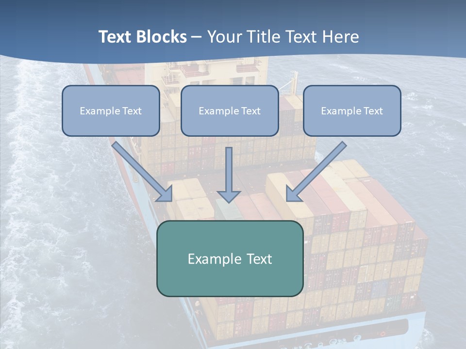 Commercial Haulage Ship PowerPoint Template