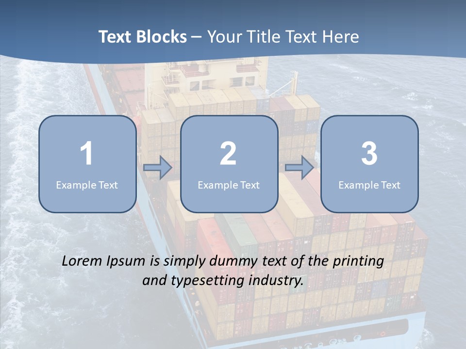 Commercial Haulage Ship PowerPoint Template