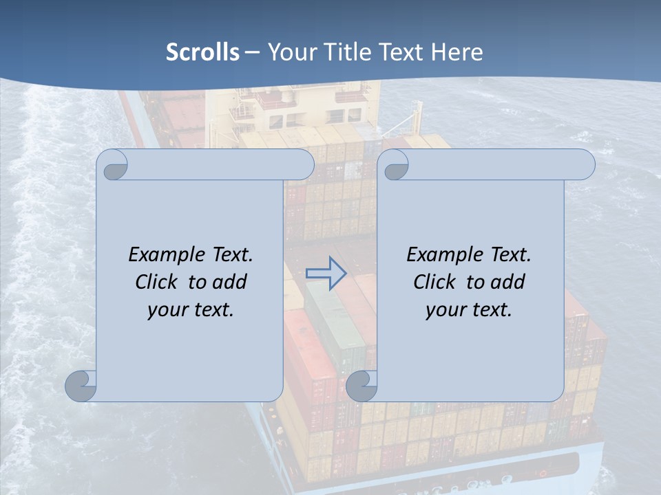Commercial Haulage Ship PowerPoint Template